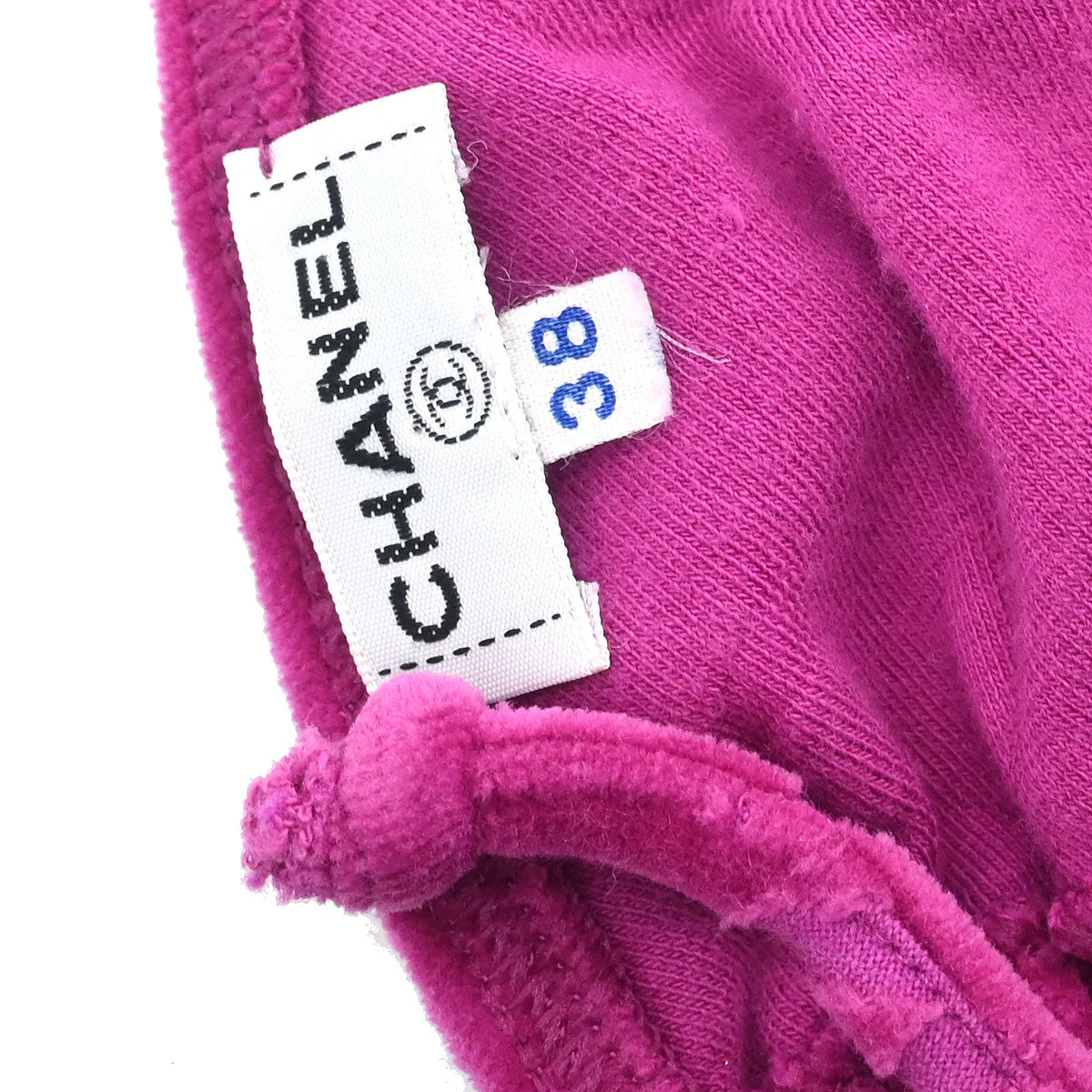 Chanel Purple Pink Velvet Bikini Top #38 - Image 5