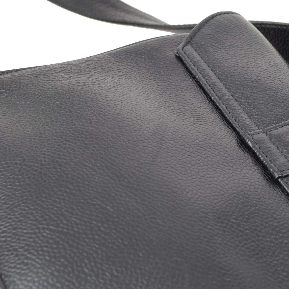 Chanel 1996-1997 Black Caviar Triple CC Backpack - Image 4