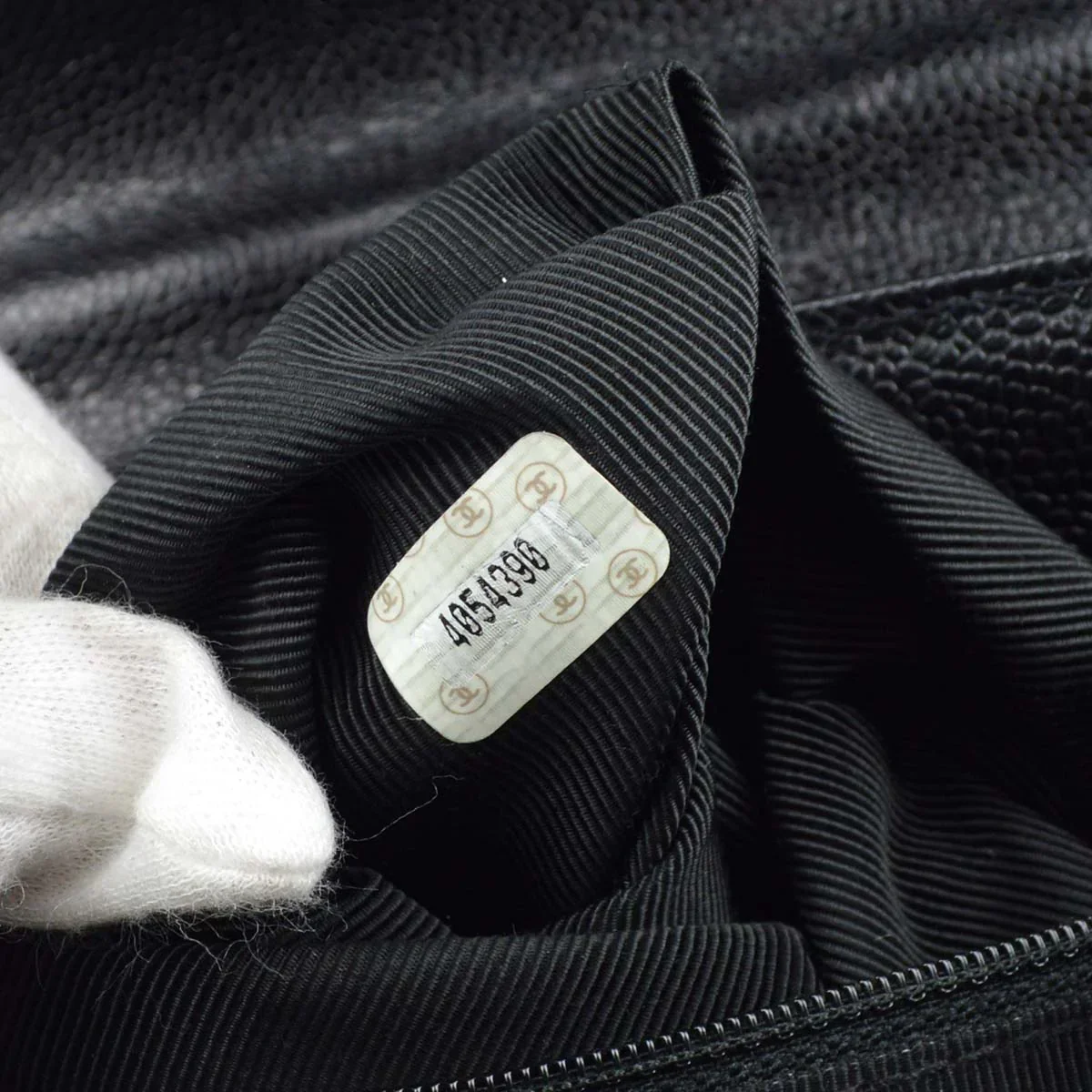 Chanel 1996-1997 Black Caviar Triple CC Backpack - Image 9