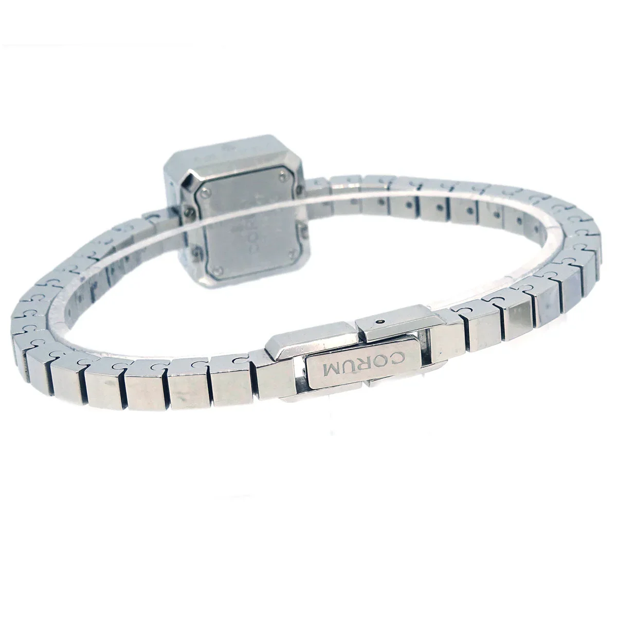 Corum * Sugar Cube Ref.137.426.47 Quartz Watch SS Diamond - Image 3