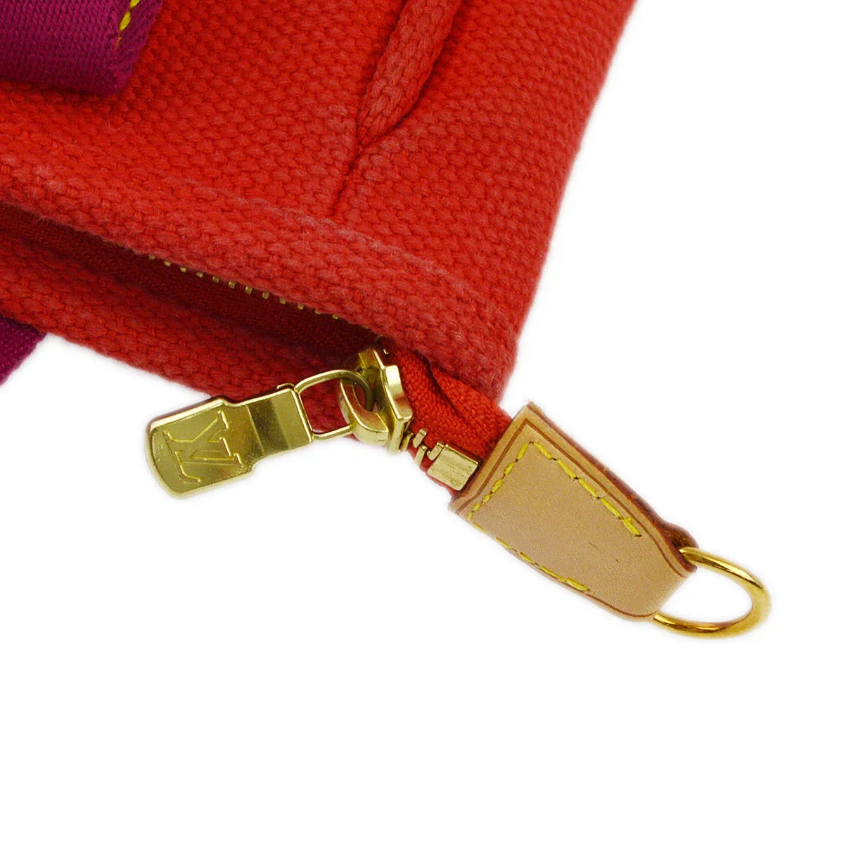 Louis Vuitton 2005 Red Purple Antigua Cabas PM Tote Bag M40037 - Image 5