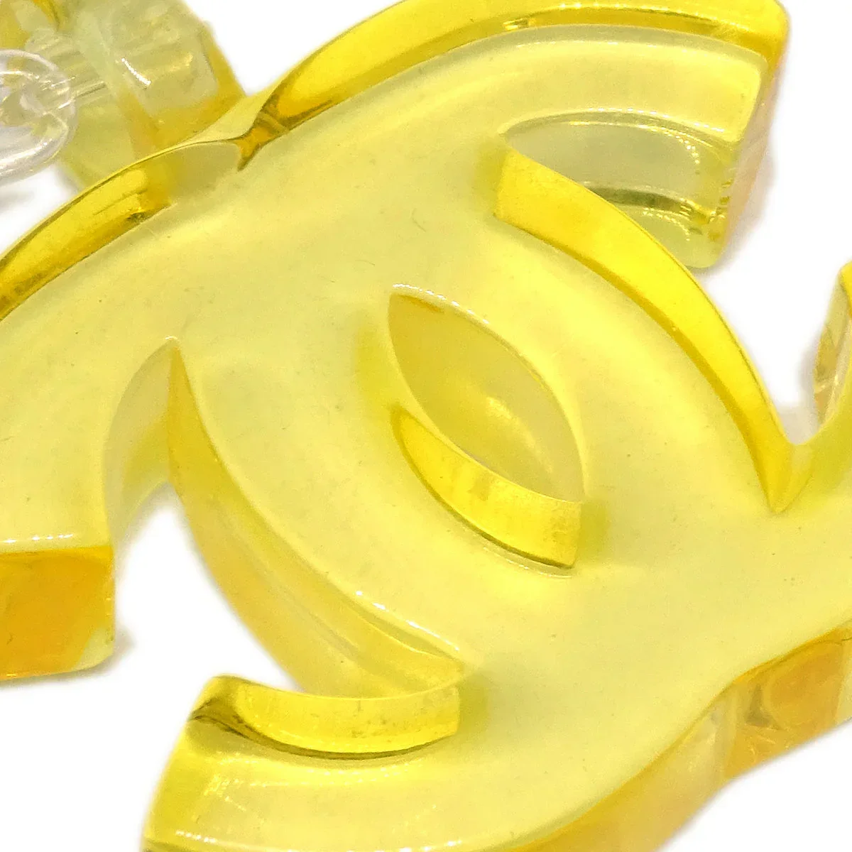 Chanel CC Pendant Necklace Yellow 01P - Image 2