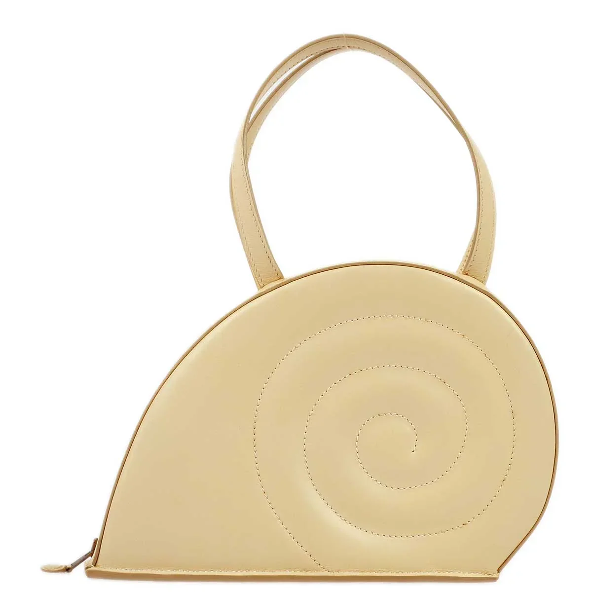 Hermes 1998 Ivory Box Calf Colimacon Handbag