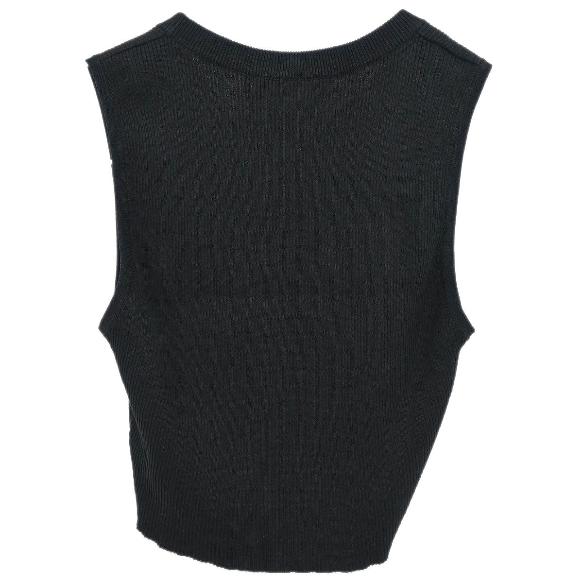 Chanel 1995 Sleeveless Tank Top Cropped Black #40 - Image 2
