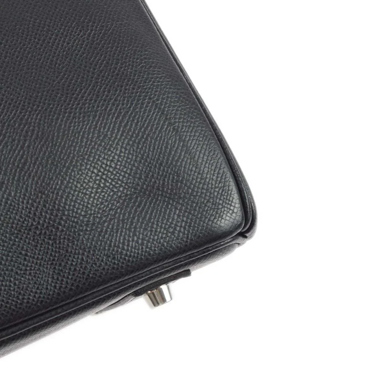Hermes 2006 Black Epsom Haut a Courroies 32 Handbag - Image 5