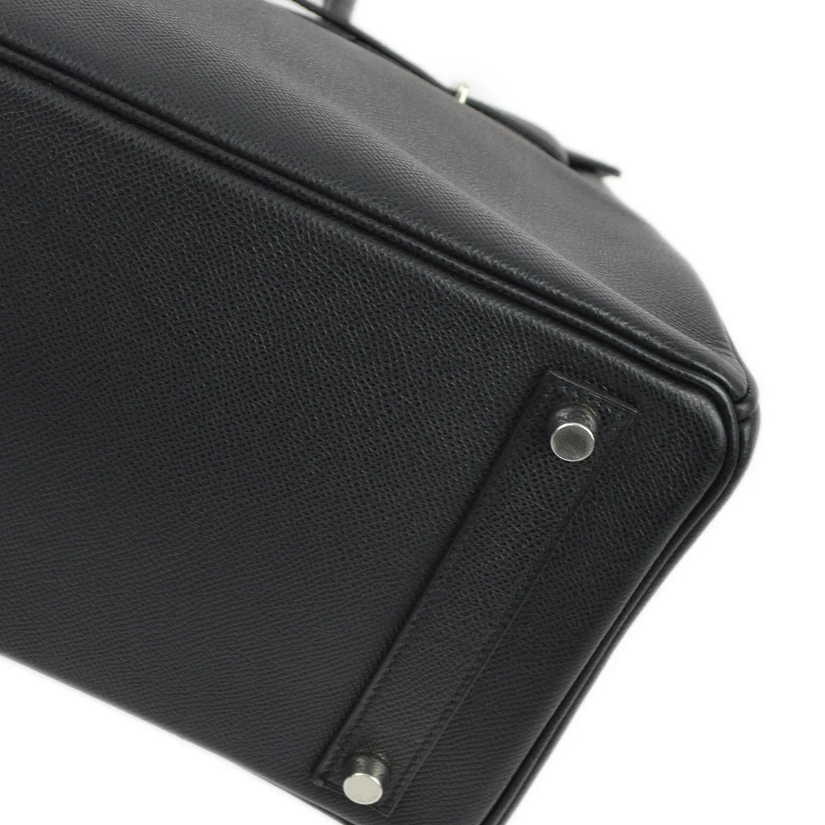 Hermes 2006 Black Epsom Haut a Courroies 32 Handbag - Image 6