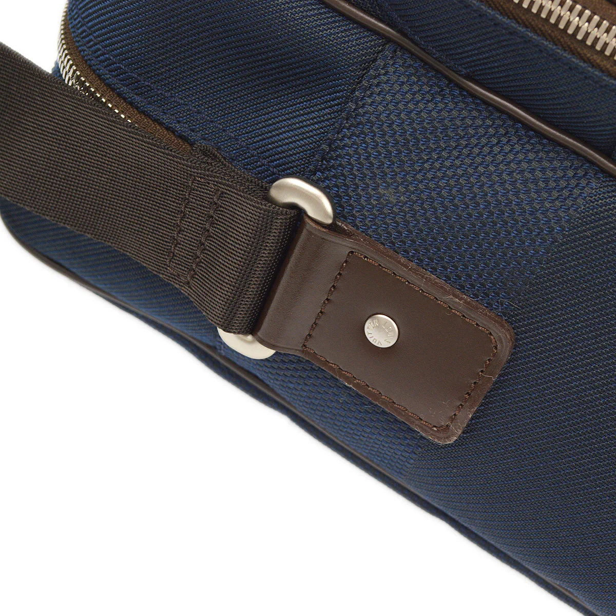 Louis Vuitton 2010 Blue Damier Pilot Shoulder Bag N41159 - Image 4
