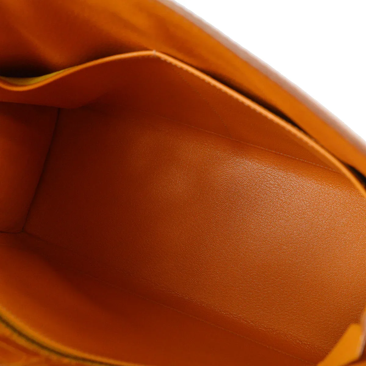 Hermes * 1997 Saffron Porosus Kelly 32 Sellier 2way Shoulder Handbag - Image 6