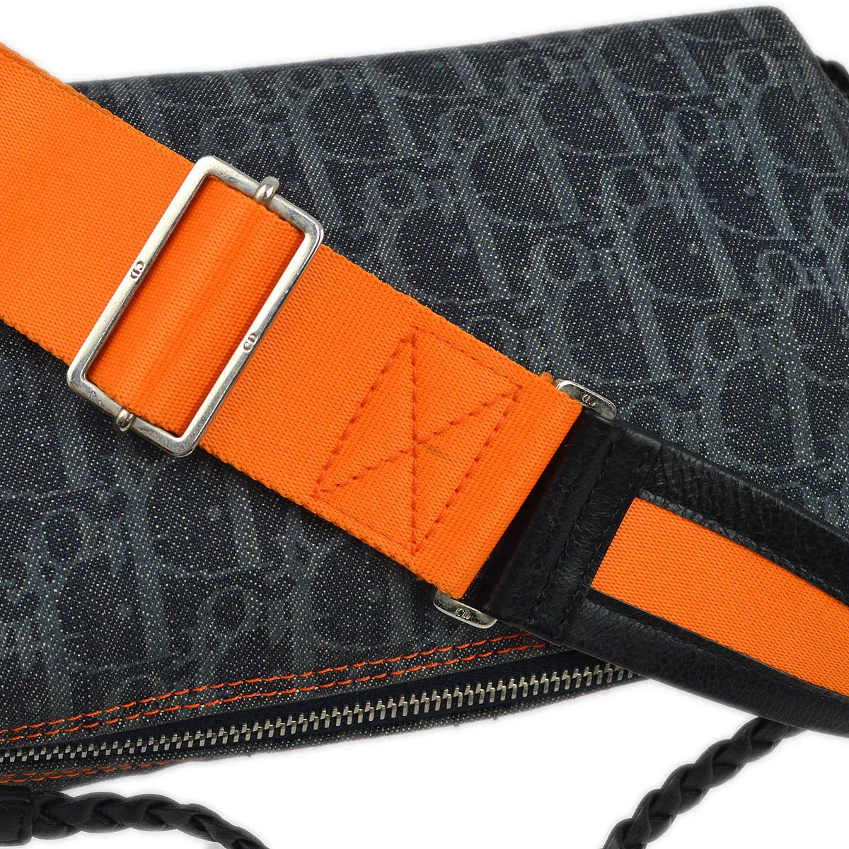 Christian Dior 2005 Navy Trotter Flight Shoulder Bag - Image 6