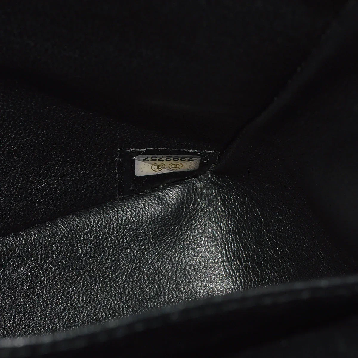Chanel 2001-2003 Black Caviar Small Classic Double Flap Shoulder Bag - Image 9