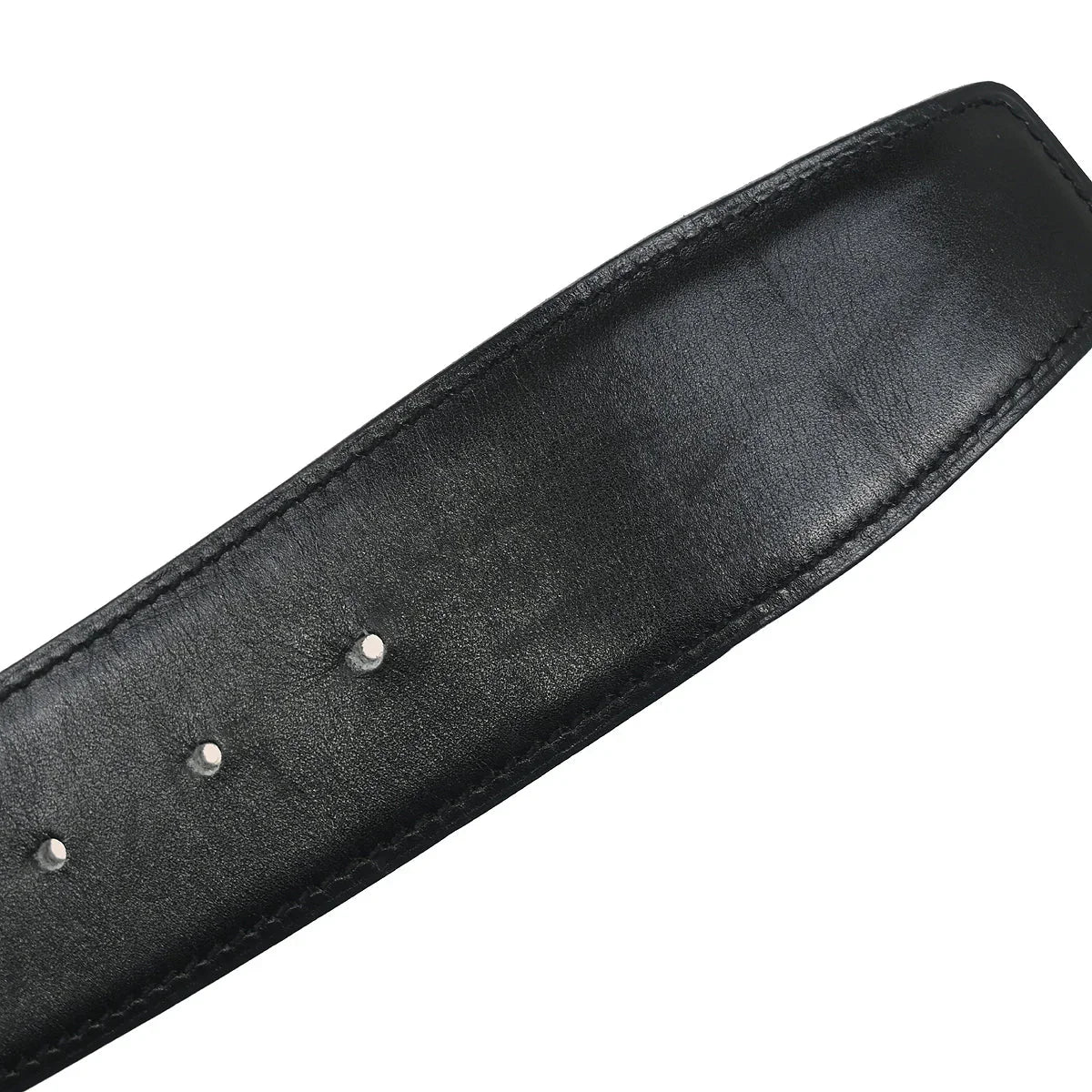 Hermes Black Box Calf Constance Reversible Belt #85 Small Good - Image 6