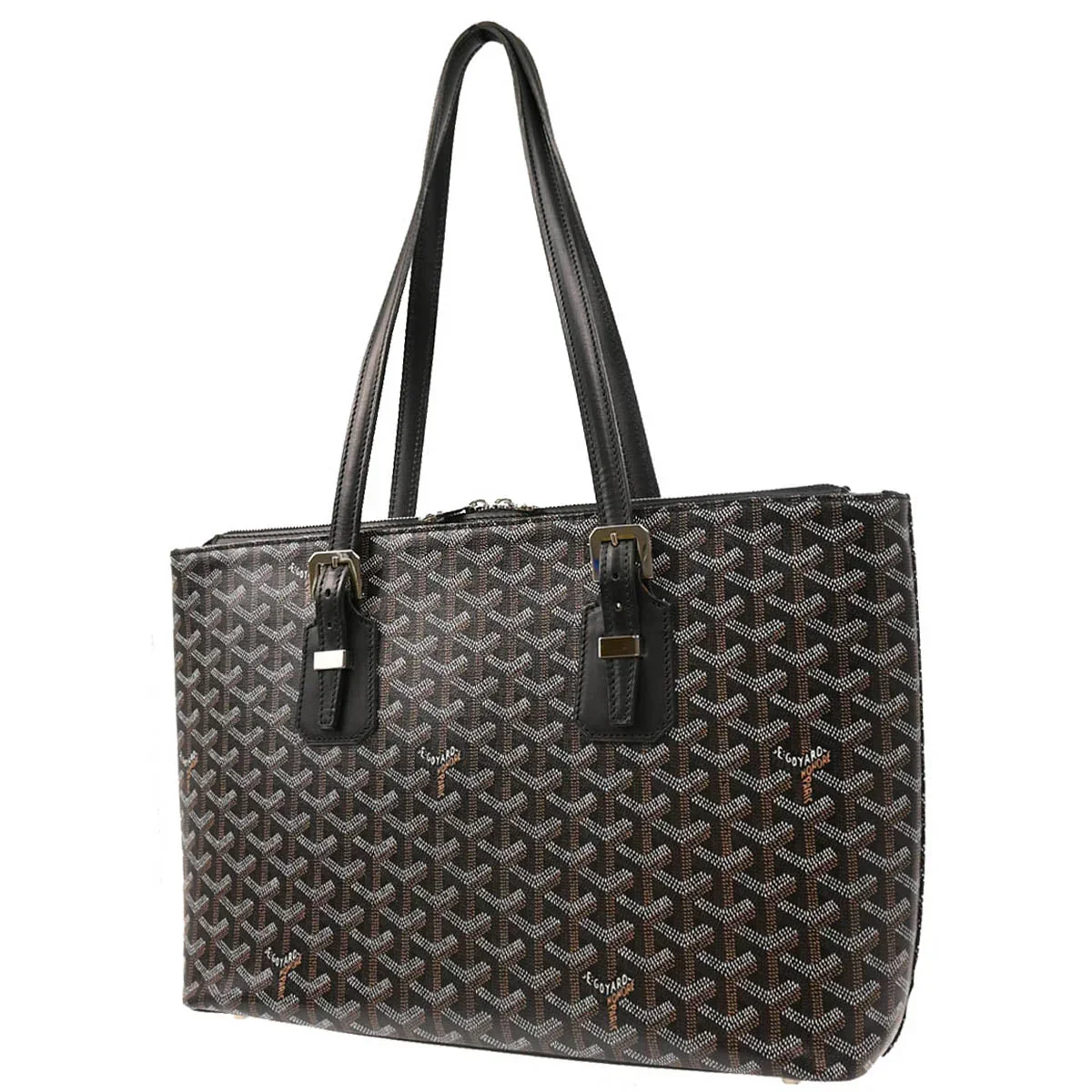 Goyard 2007 Black Okinawa Tote Shoulder Bag - Image 2