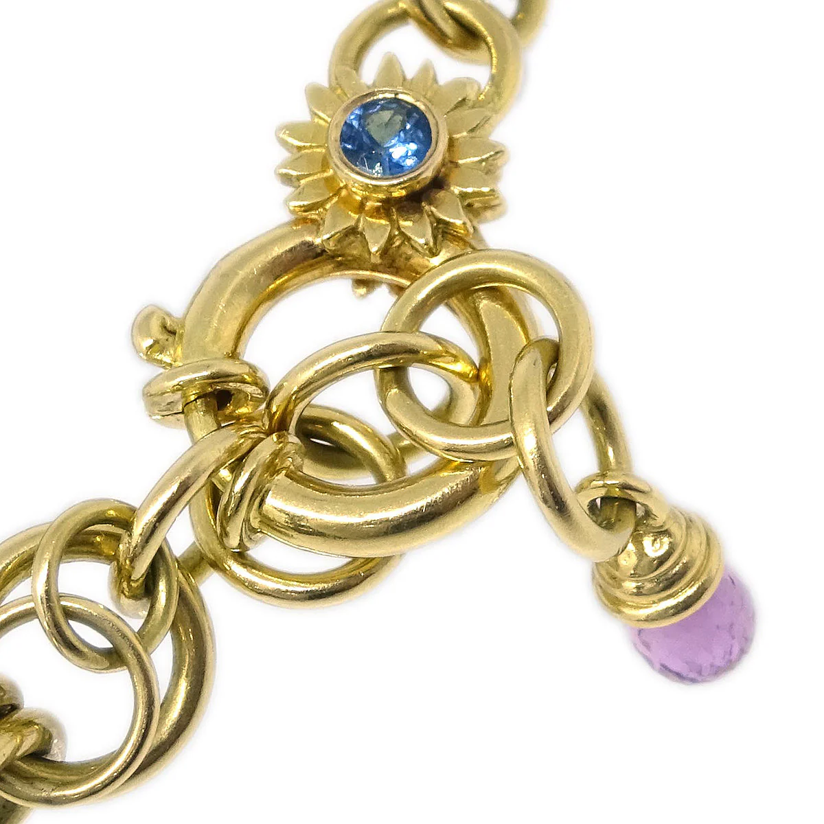Century Time Gem Leela Quartz Watch 18KYG Diamond Sapphire - Image 5