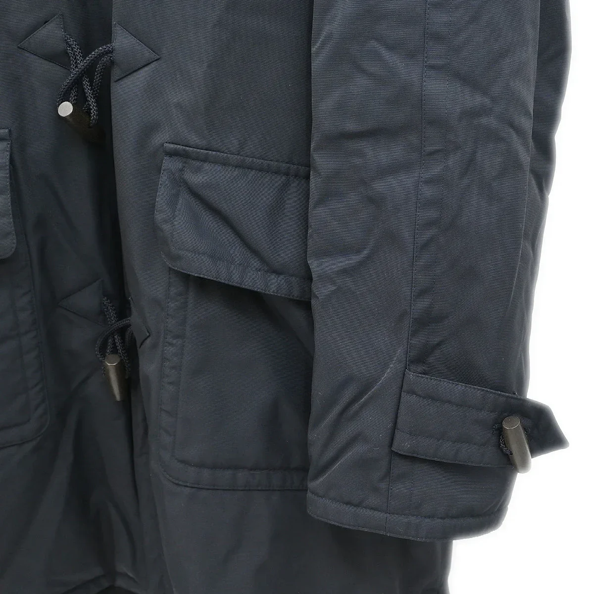Hermes Single Breasted Coat Black #50 - Image 4