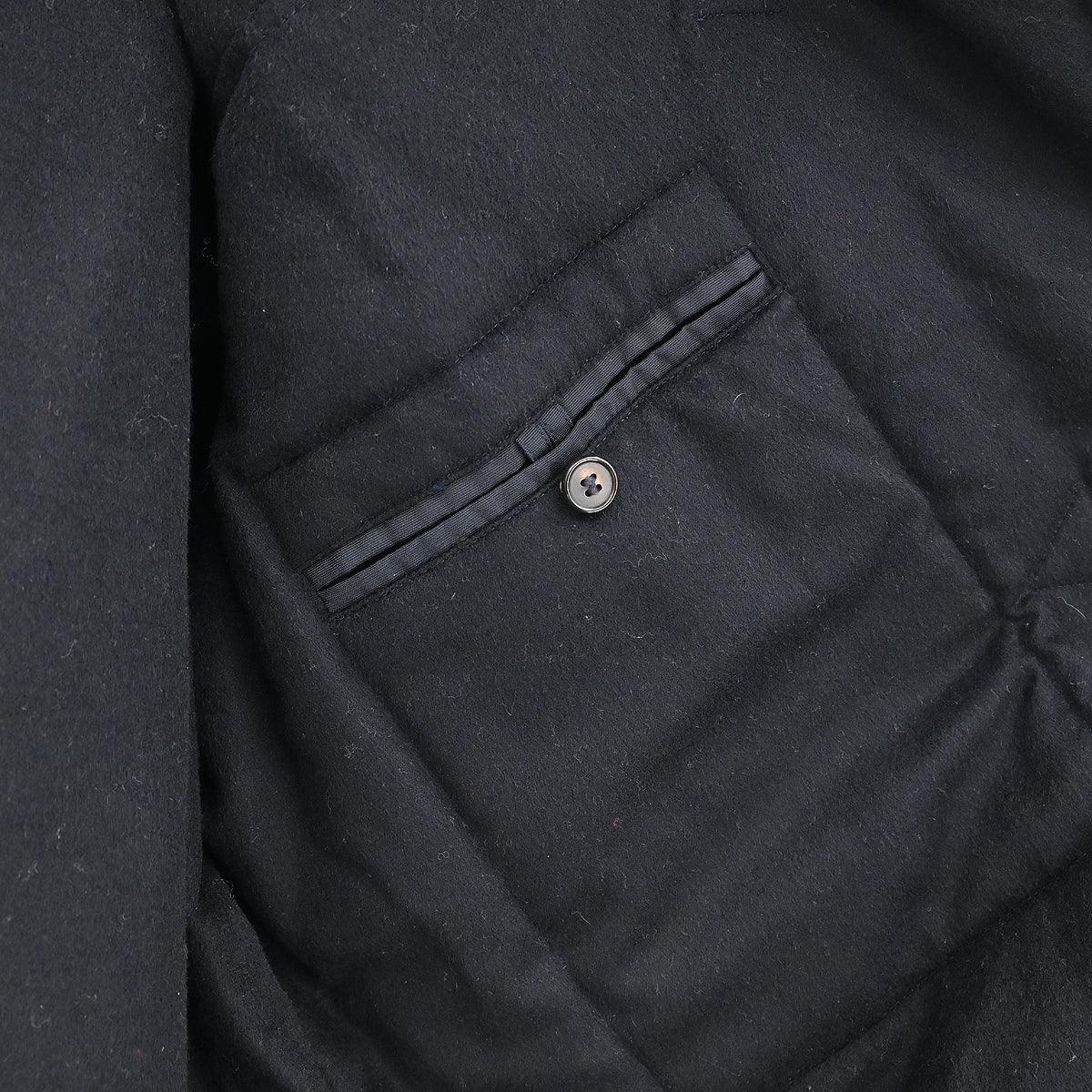 Hermes Single Breasted Coat Black #50 - Image 7