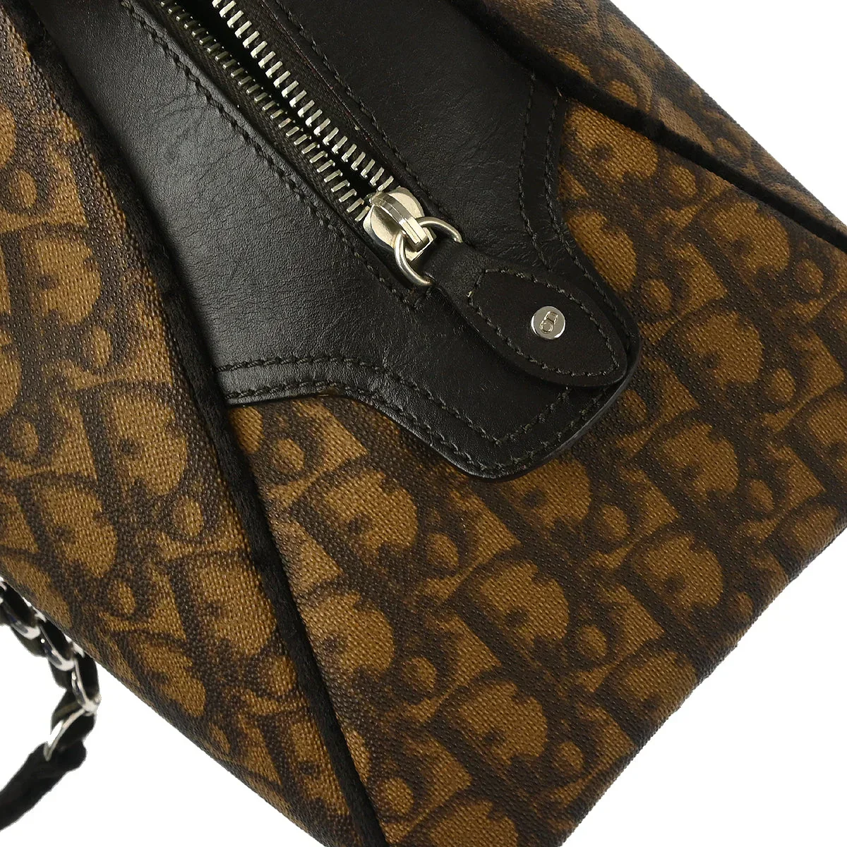 Christian Dior 2005 Brown Romantic Trotter Handbag - Image 9