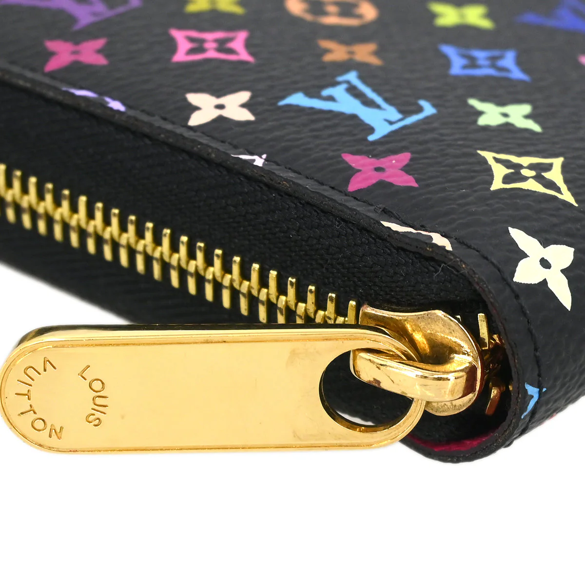Louis Vuitton 2011 Black Multicolor Zippy Wallet M60243 - Image 4