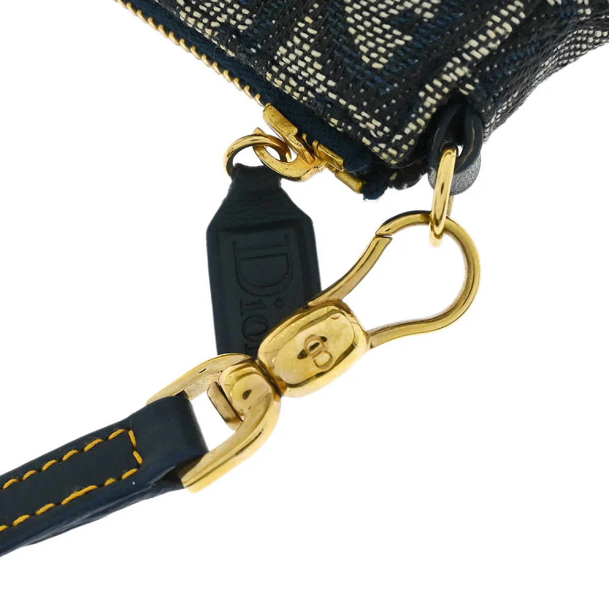 Christian Dior 2002 Navy Trotter Saddle Handbag - Image 4