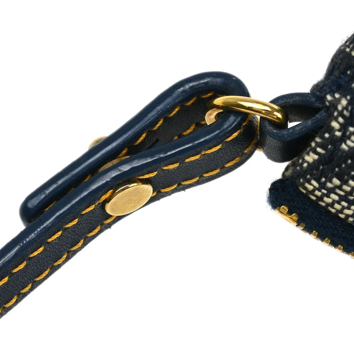 Christian Dior 2002 Navy Trotter Saddle Handbag - Image 6