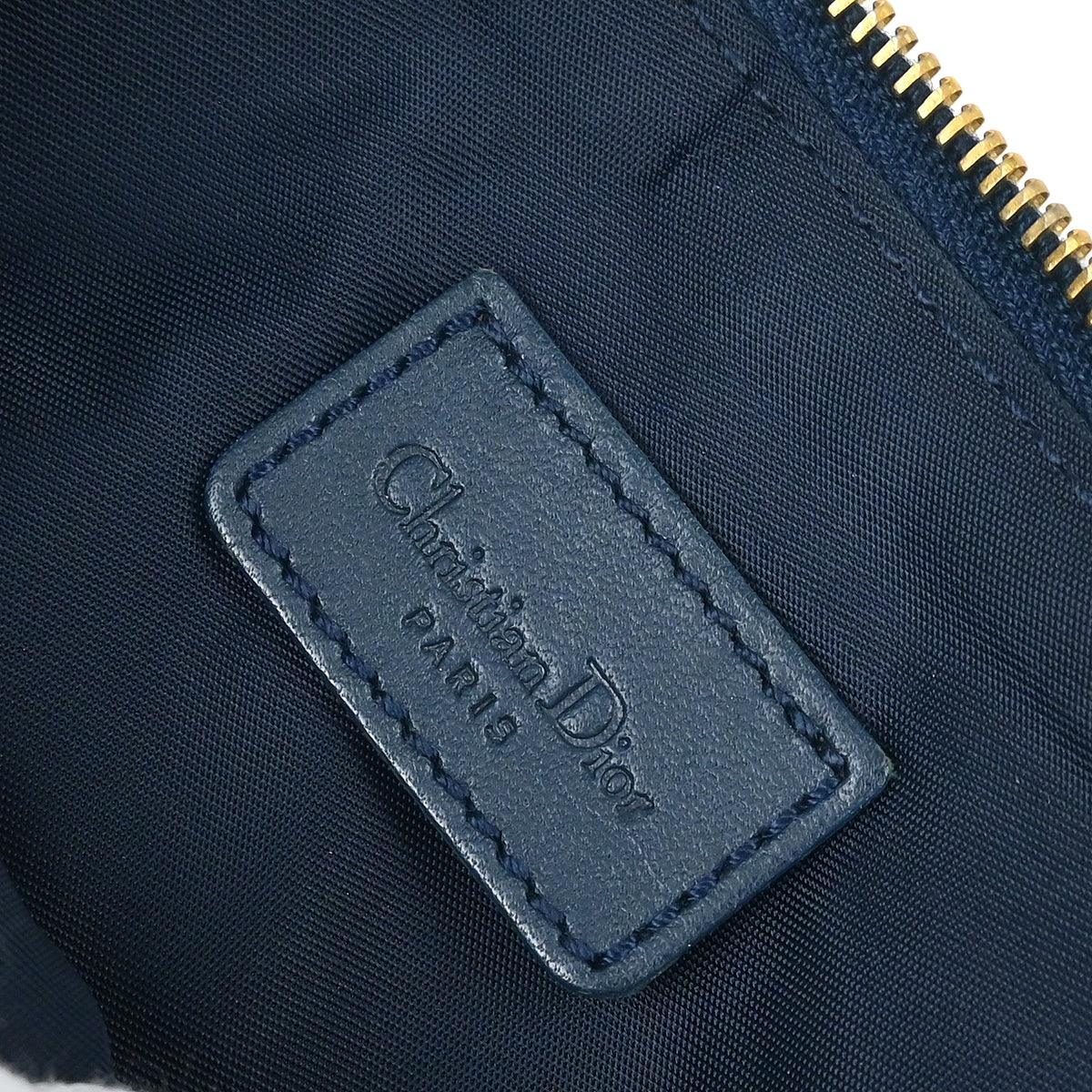 Christian Dior 2002 Navy Trotter Saddle Handbag - Image 8