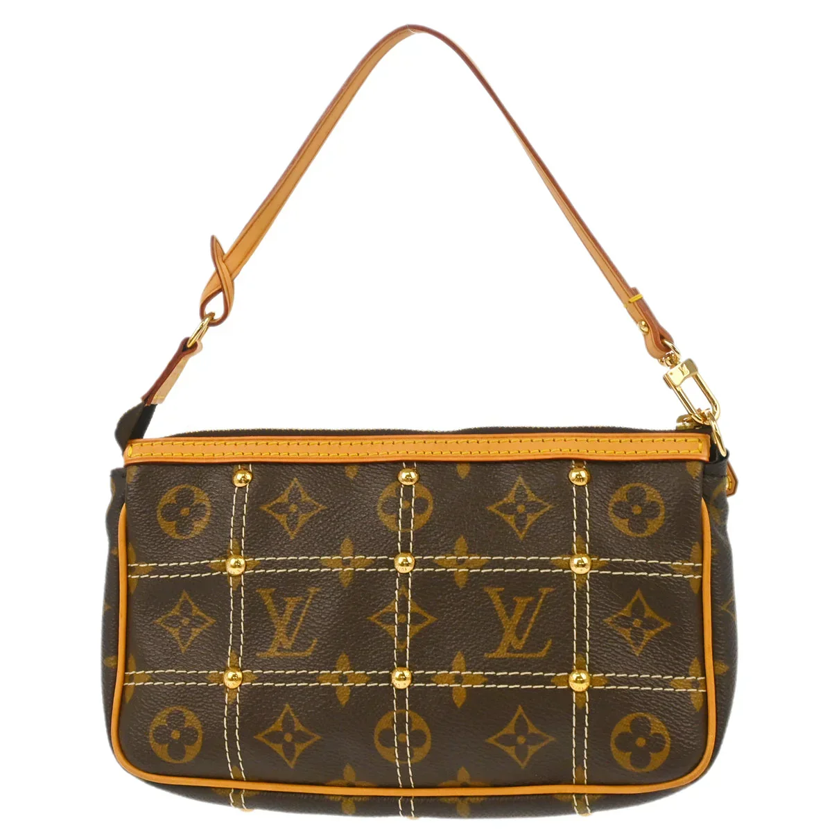 Louis Vuitton 2007 Monogram Rivet Pochette Accessoires Handbag M40141 - Image 2