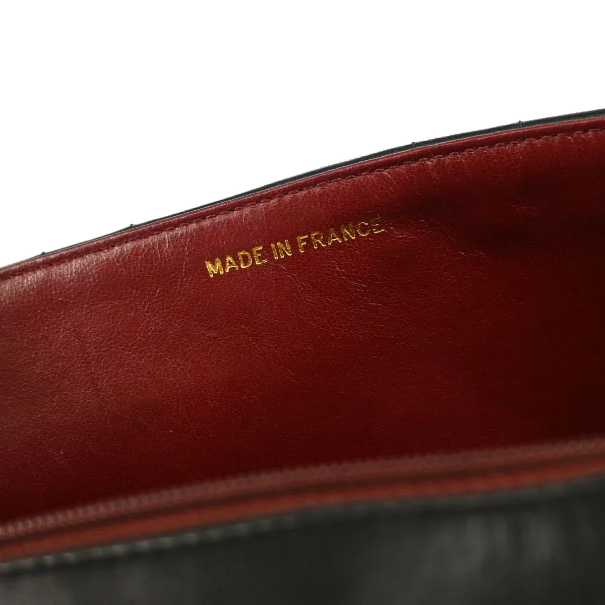 Chanel 1991-1994 Black Lambskin Vertical Stitch Single Flap Shoulder Bag - Image 10