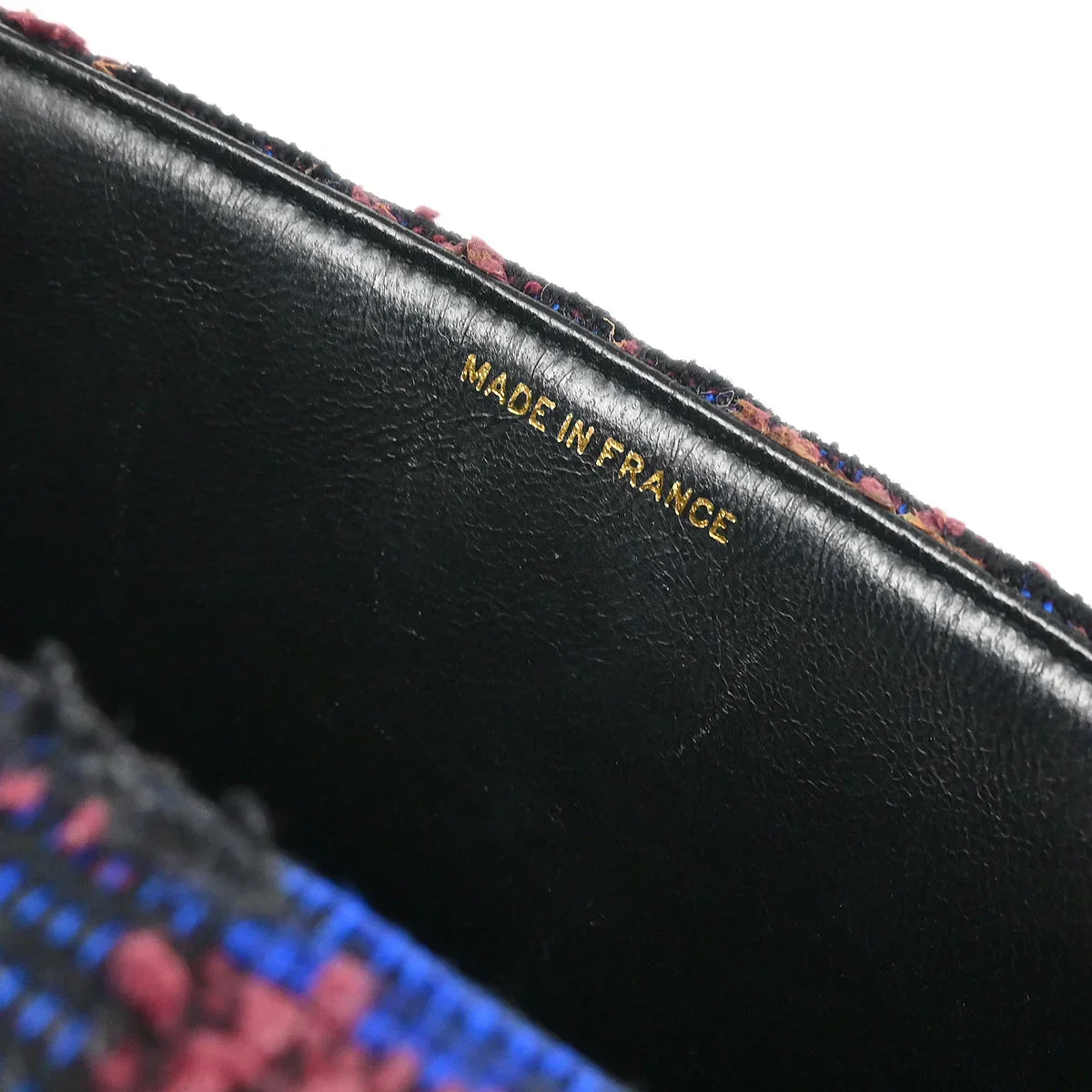 Chanel 1991-1994 Blue Tweed Classic Single Flap 2 in 1 Handbag Set - Image 8
