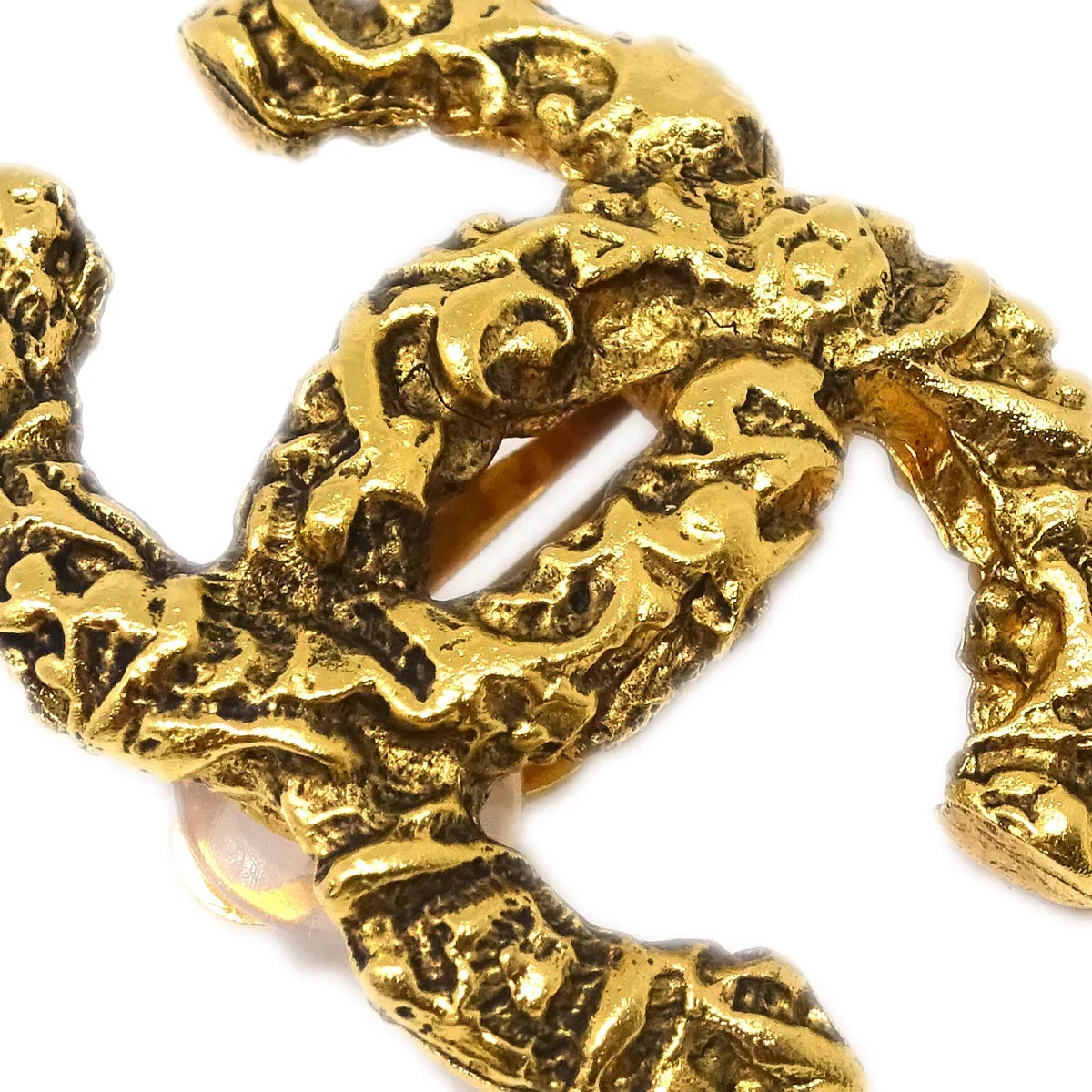 Chanel Gold CC Earrings Clip-On 93A - Image 2