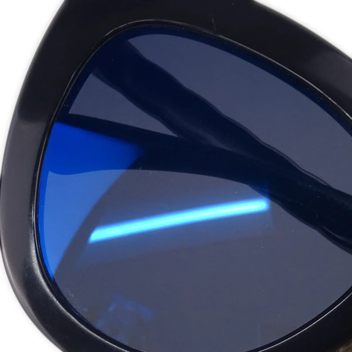 Chanel Sunglasses Eyewear Blue Black Small Good - Image 7