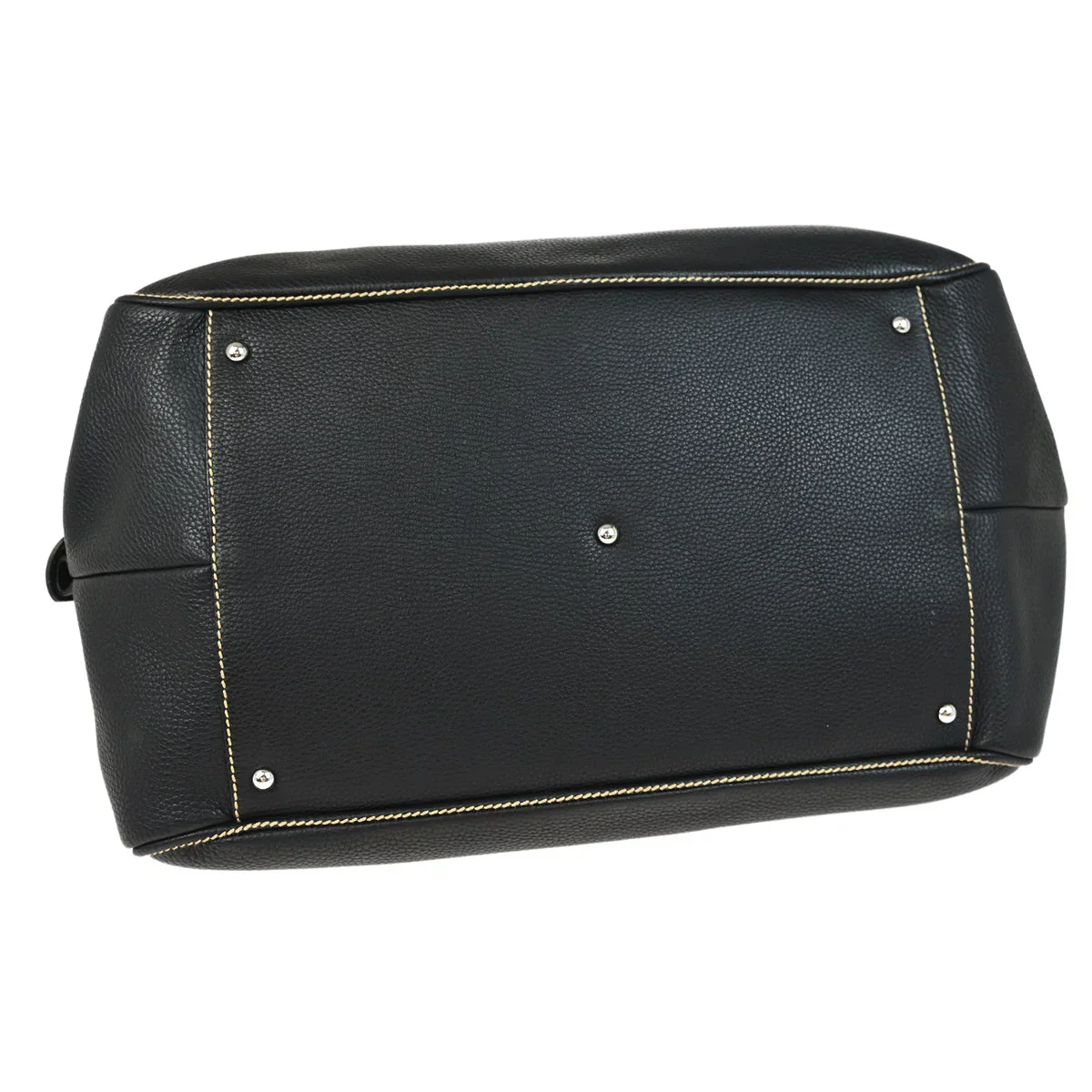 Chanel 2003-2004 Black Calfskin 2way Duffle Handbag - Image 5
