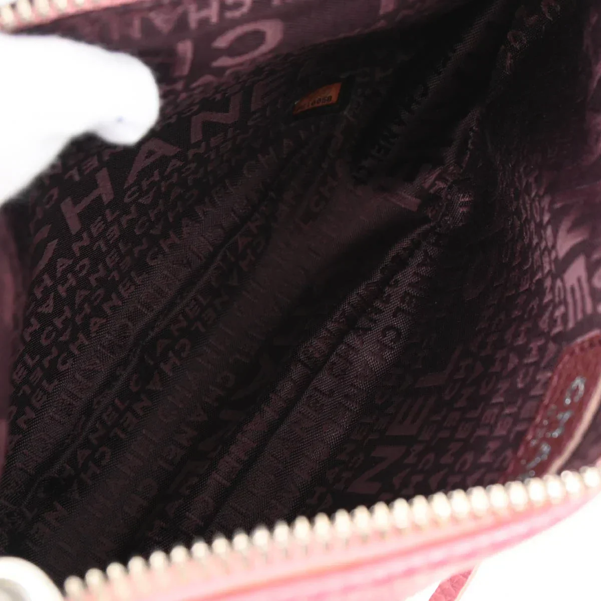 Chanel 2003-2004 Pink Calfskin Fringe Shoulder Bag - Image 9