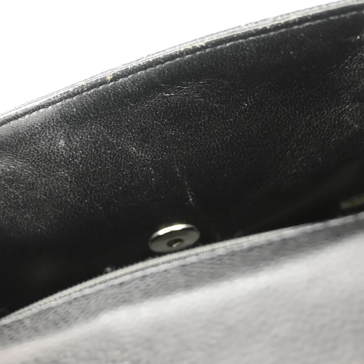 Chanel Black Caviar Mini Classic Square Flap Shoulder Bag - Image 9