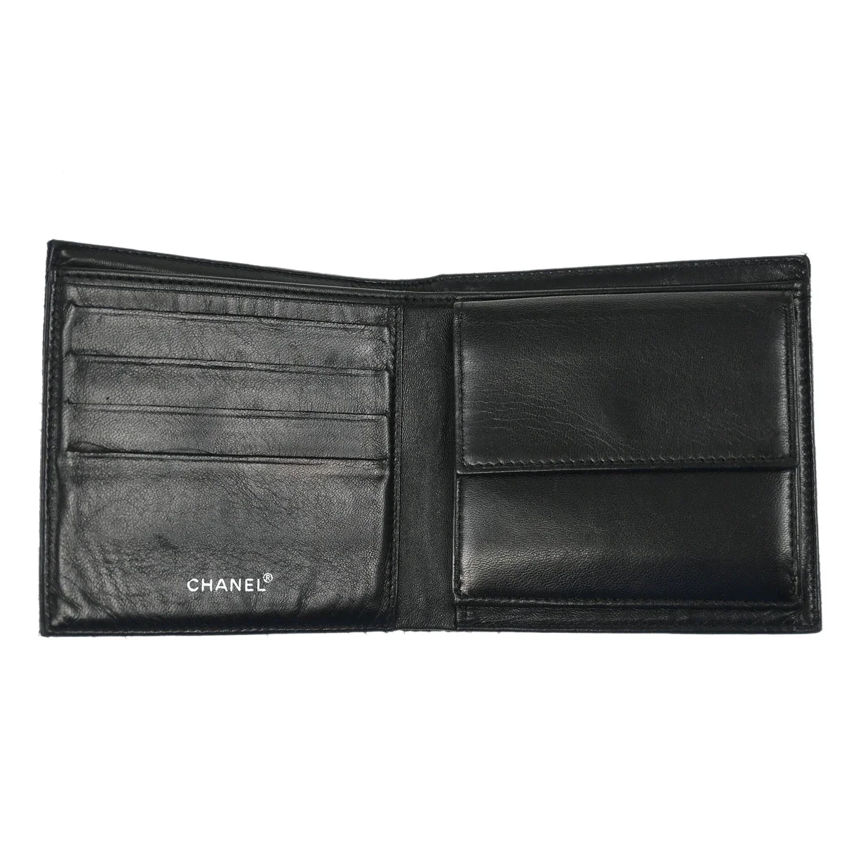 Chanel 2000-2001 Black Nylon New Travel Line Bifold Wallet - Image 4