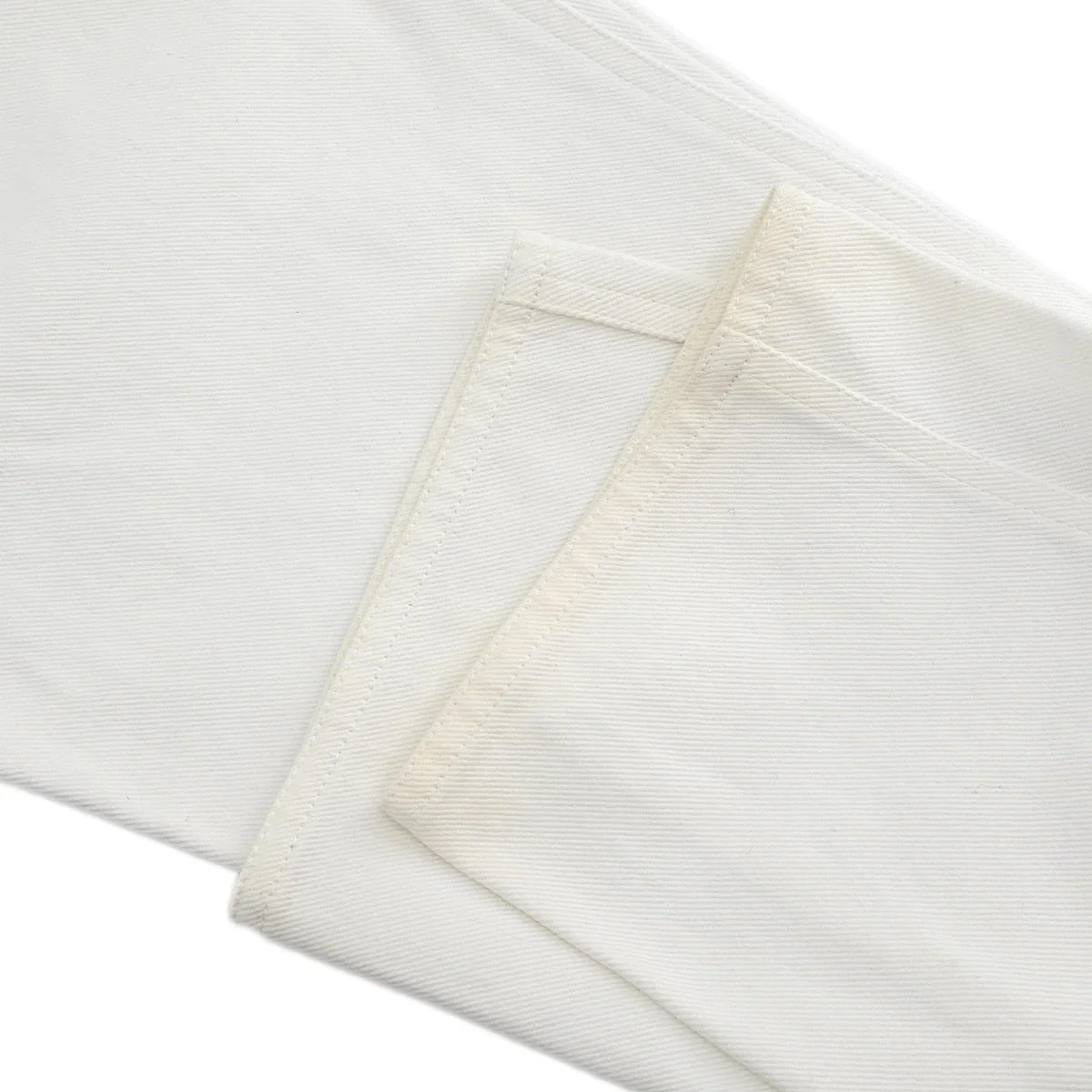 Chanel Long Denim Pants White #36 - Image 5
