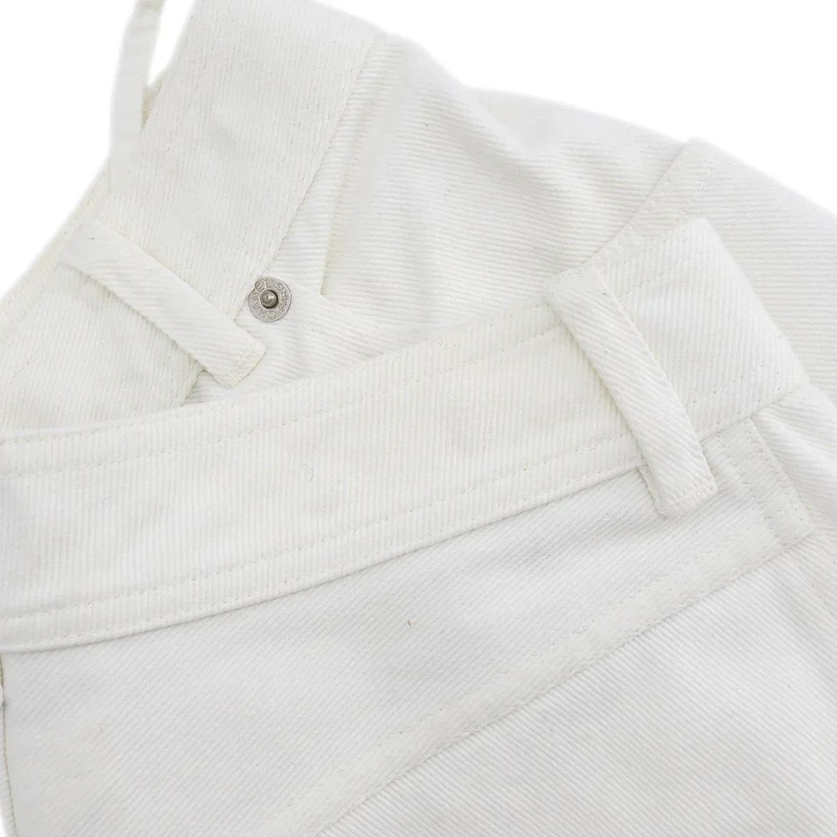 Chanel Long Denim Pants White #36 - Image 6