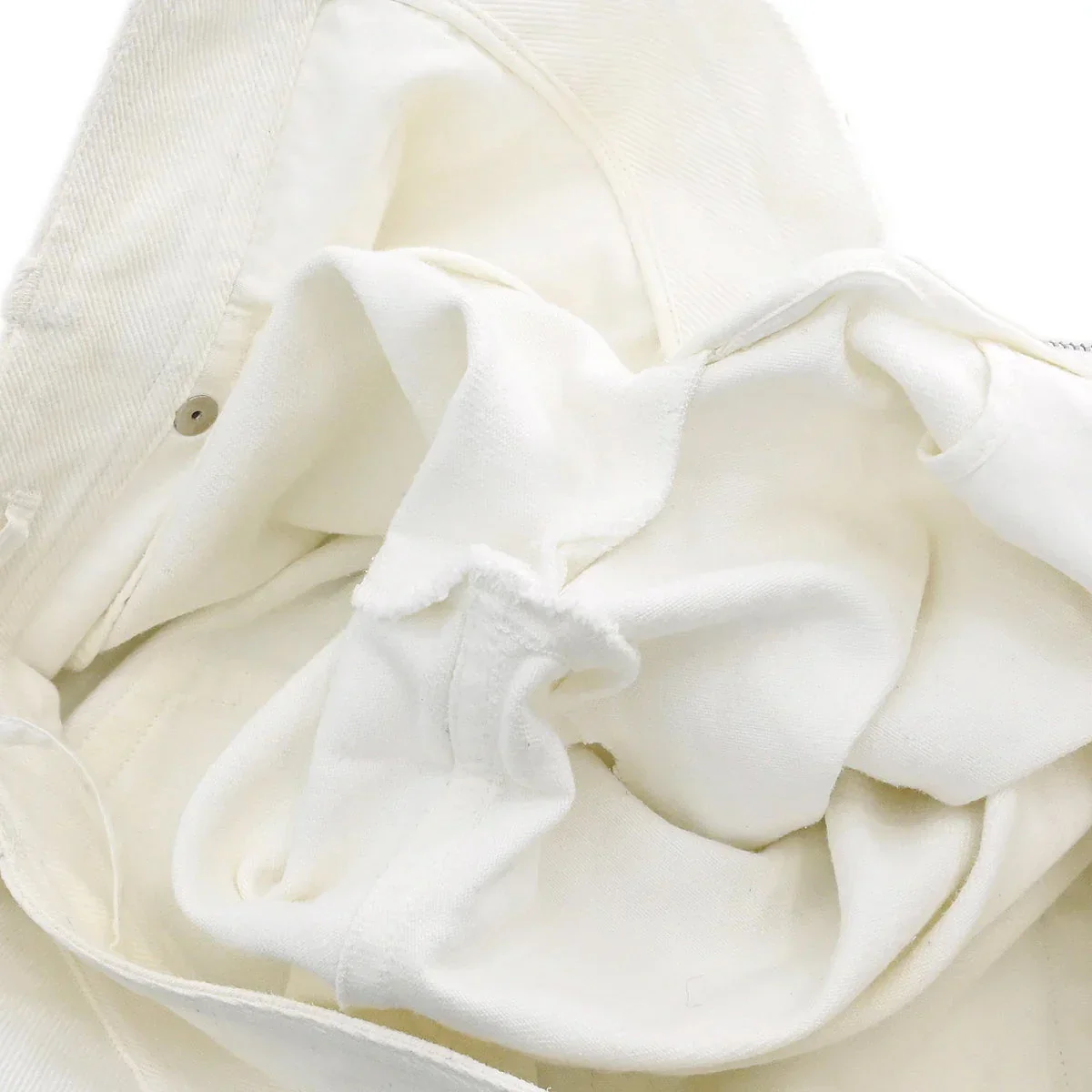 Chanel Long Denim Pants White #36 - Image 7