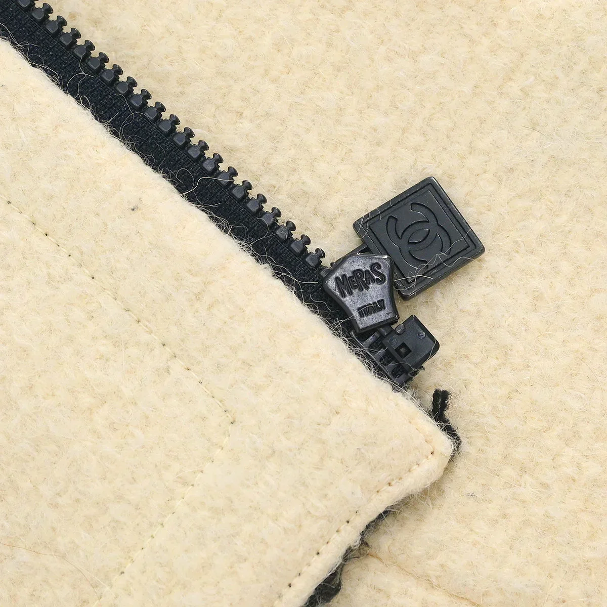 Chanel 2006 Zip Up Jacket Ivory #38 - Image 10