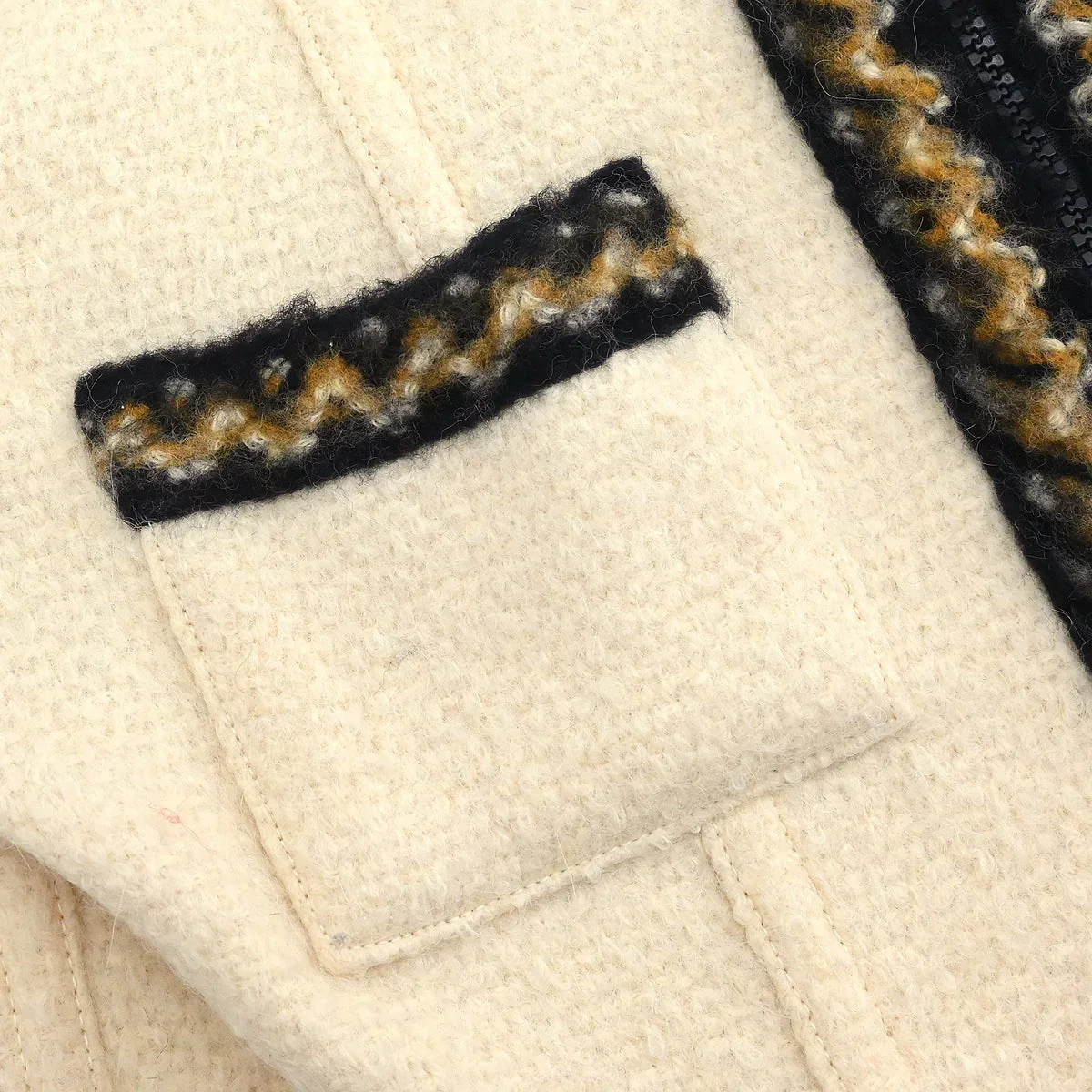 Chanel 2006 Zip Up Jacket Ivory #38 - Image 4
