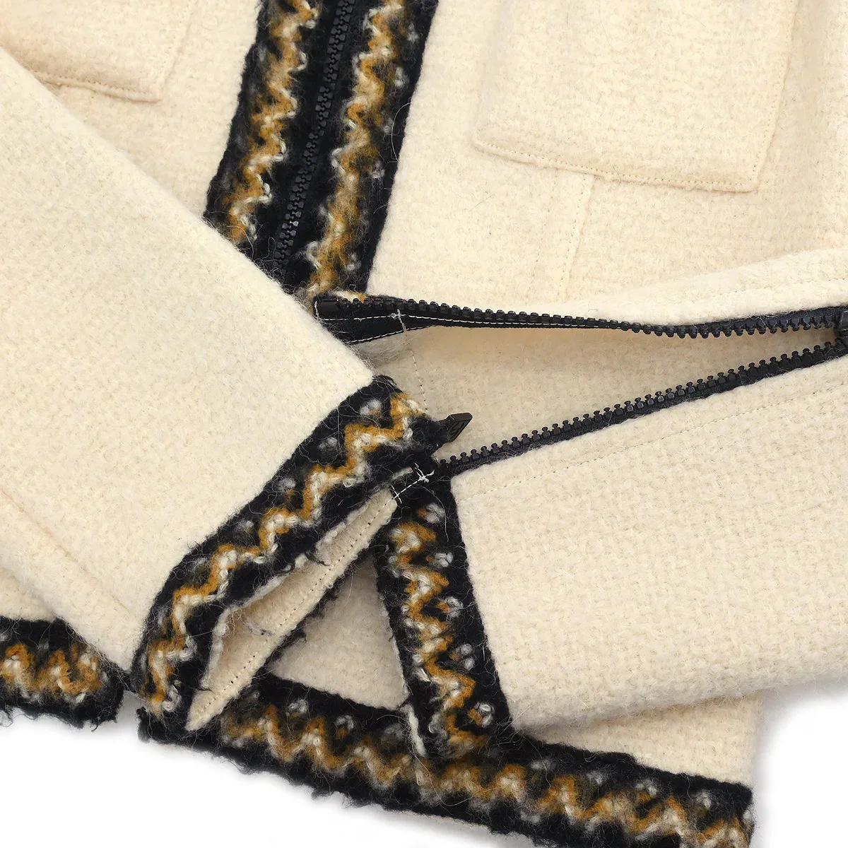 Chanel 2006 Zip Up Jacket Ivory #38 - Image 5