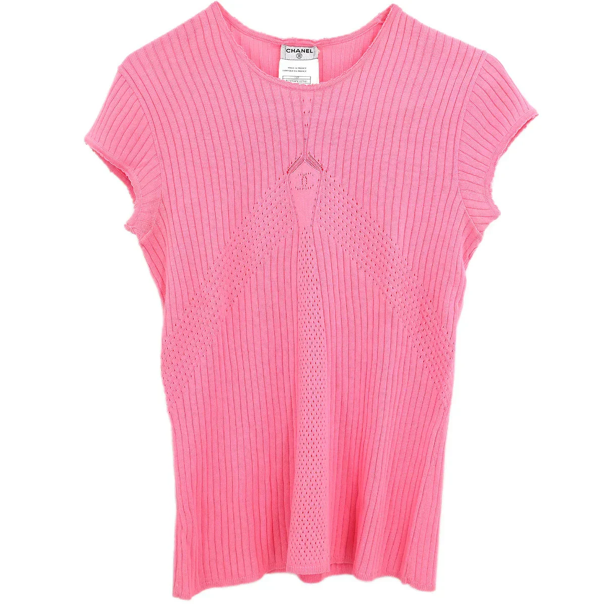 Chanel 2004 Short Sleeve Top Pink #42