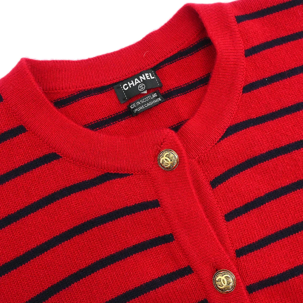 Chanel Cardigan Red #S - Image 3