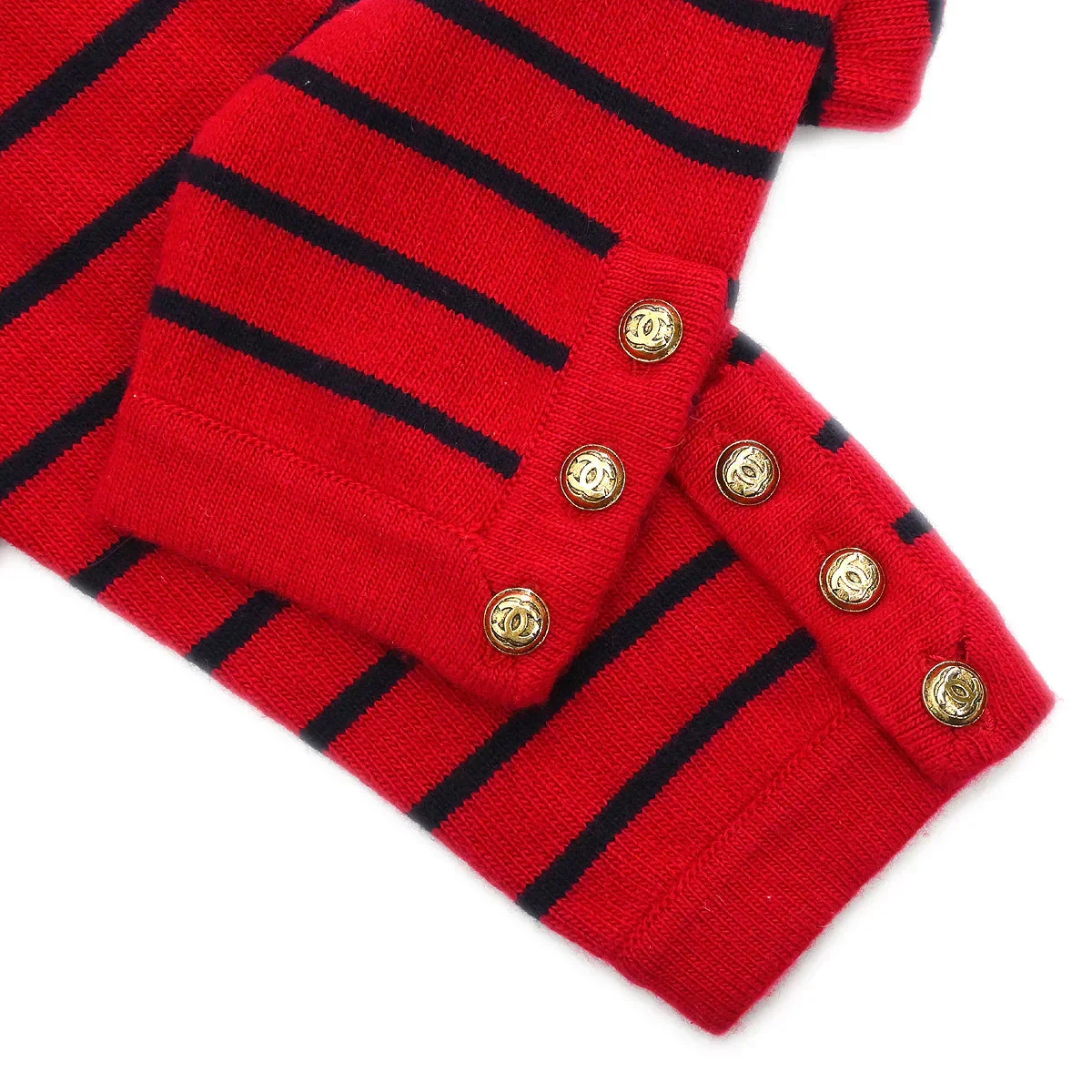 Chanel Cardigan Red #S - Image 6