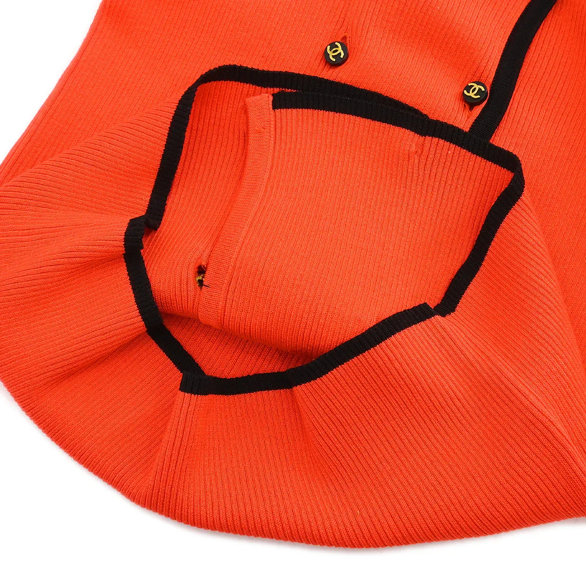 Chanel 1995 Sleeveless Top Orange #38 - Image 3