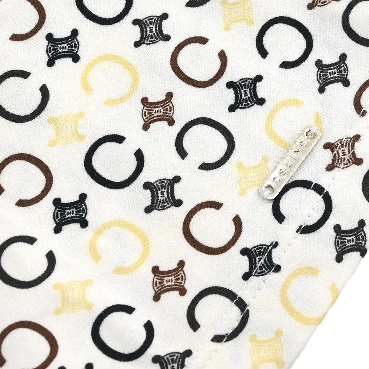 Celine Macadam T-shirt White #L - Image 5