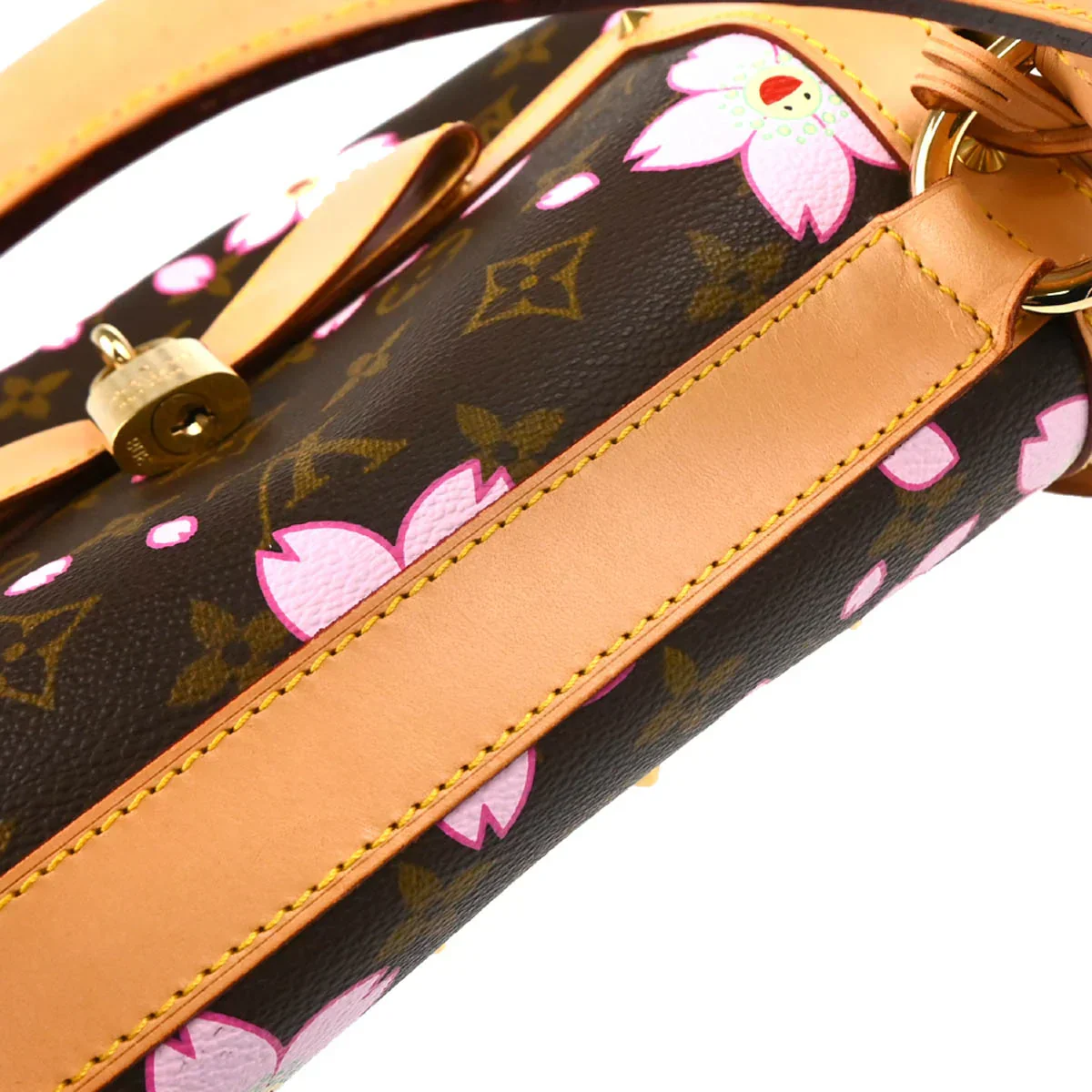 Louis Vuitton 2003 Monogram Cherry Blossom Sac Retro PM Handbag M92012 - Image 7