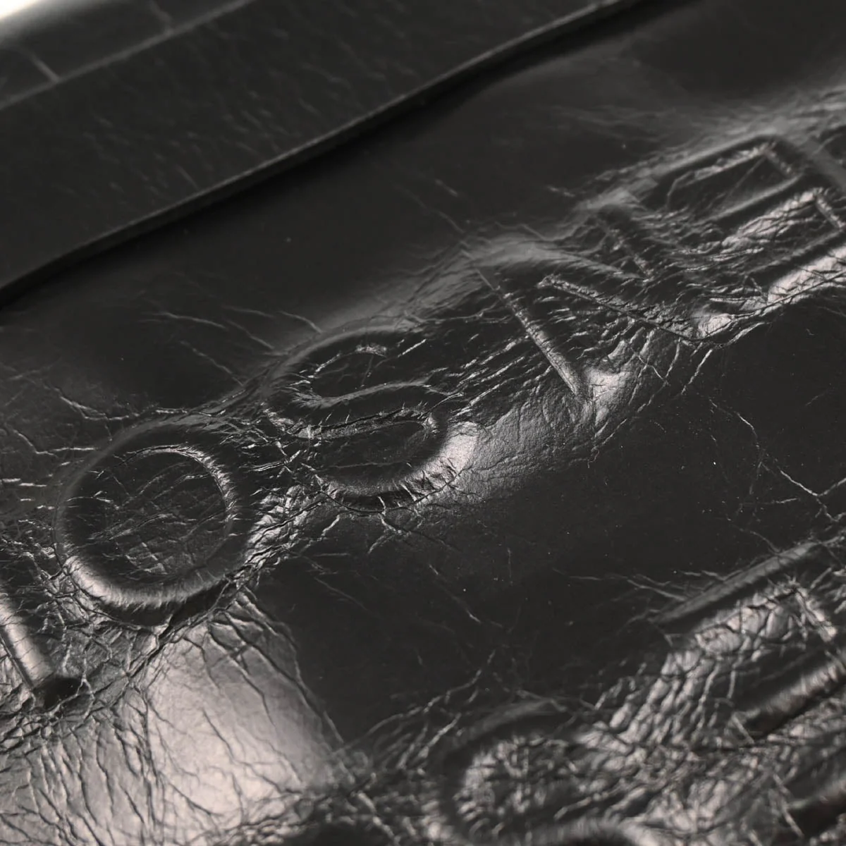 Chanel 2014-2015 Black Calfskin Je Ne Suis Pas En Solde Pouch Clutch Bag - Image 7