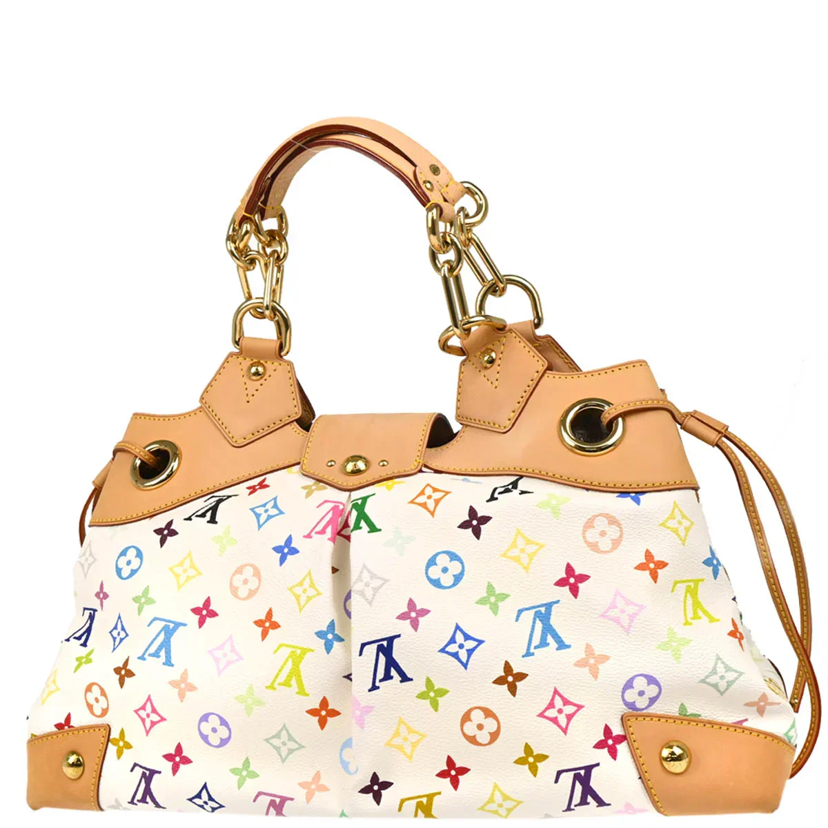 Louis Vuitton 2008 White Monogram Multicolor Ursula Handbag M40123 - Image 2