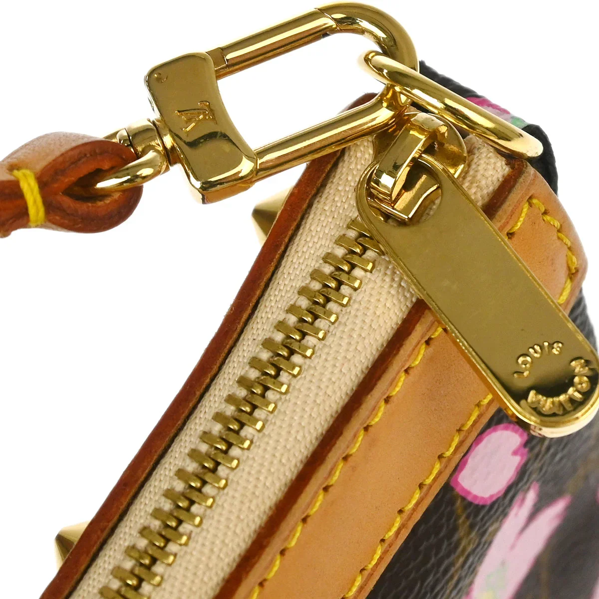 Louis Vuitton 2003 Cherry Blossom Pochette Accessoires Handbag M92006 - Image 6