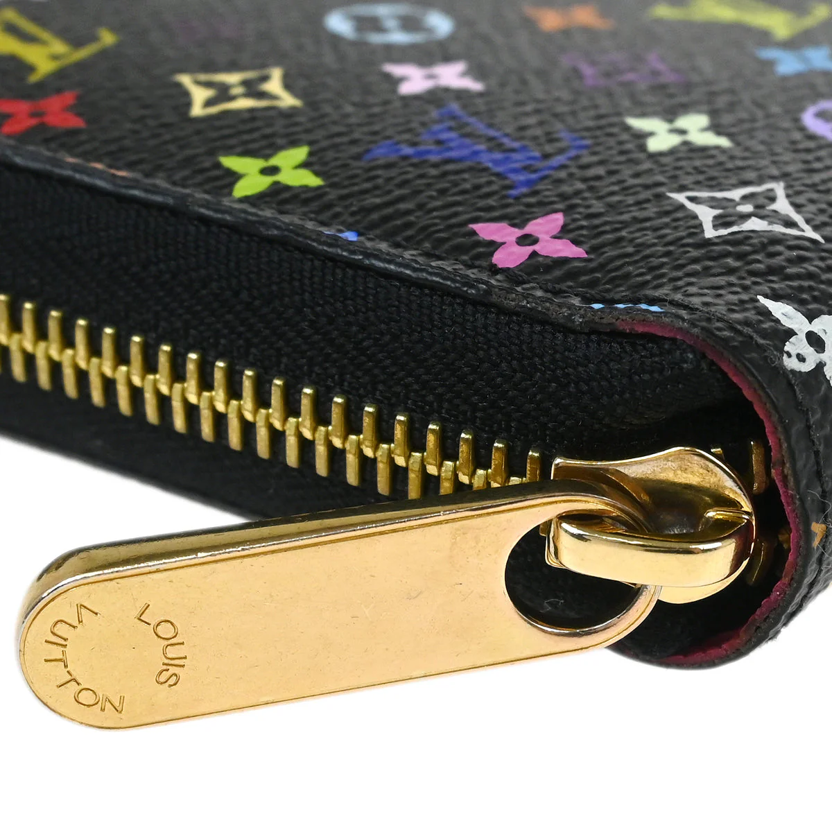 Louis Vuitton 2016 Black Multicolor Zippy Wallet M60243 - Image 3