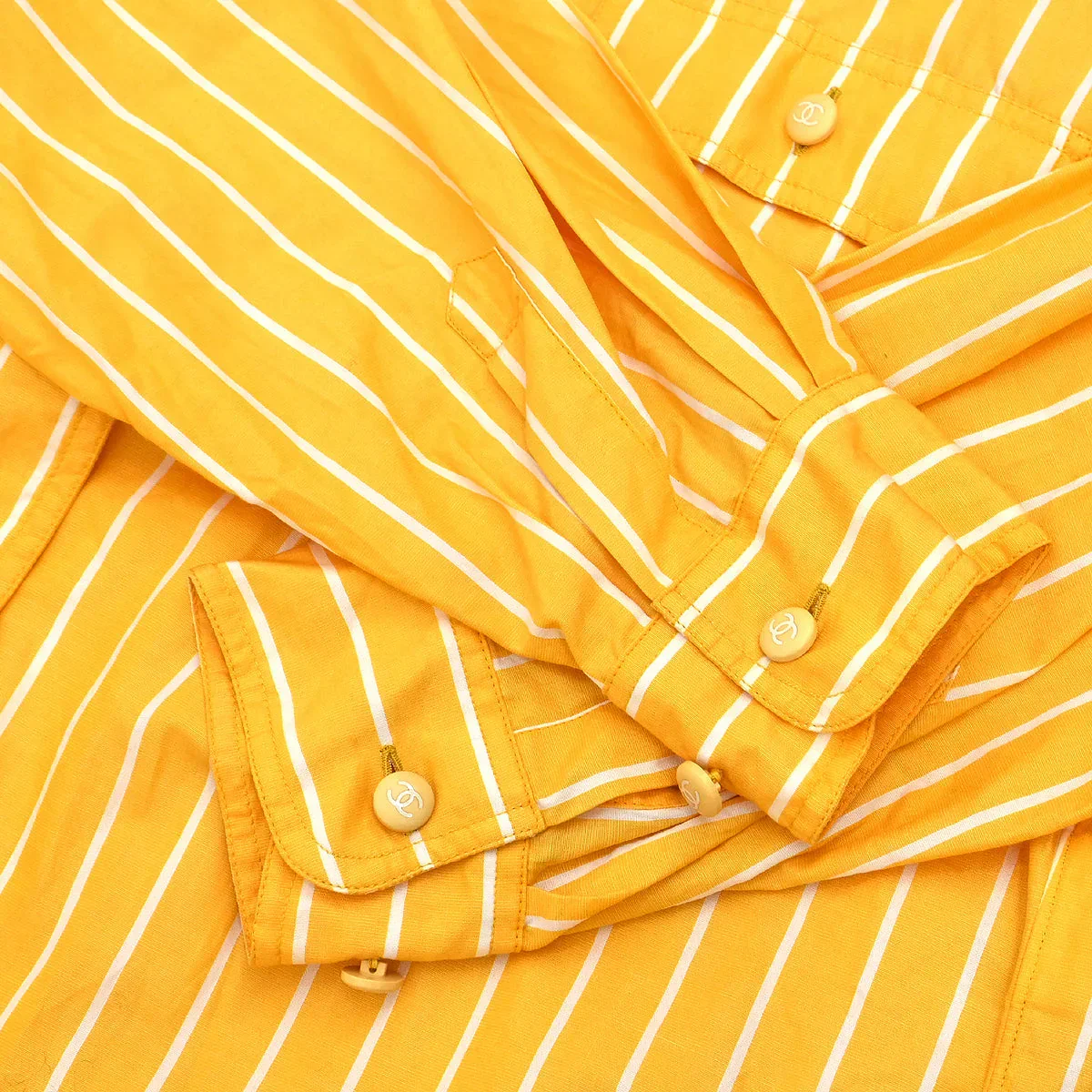 Chanel Blouse Shirt Yellow #40 - Image 5